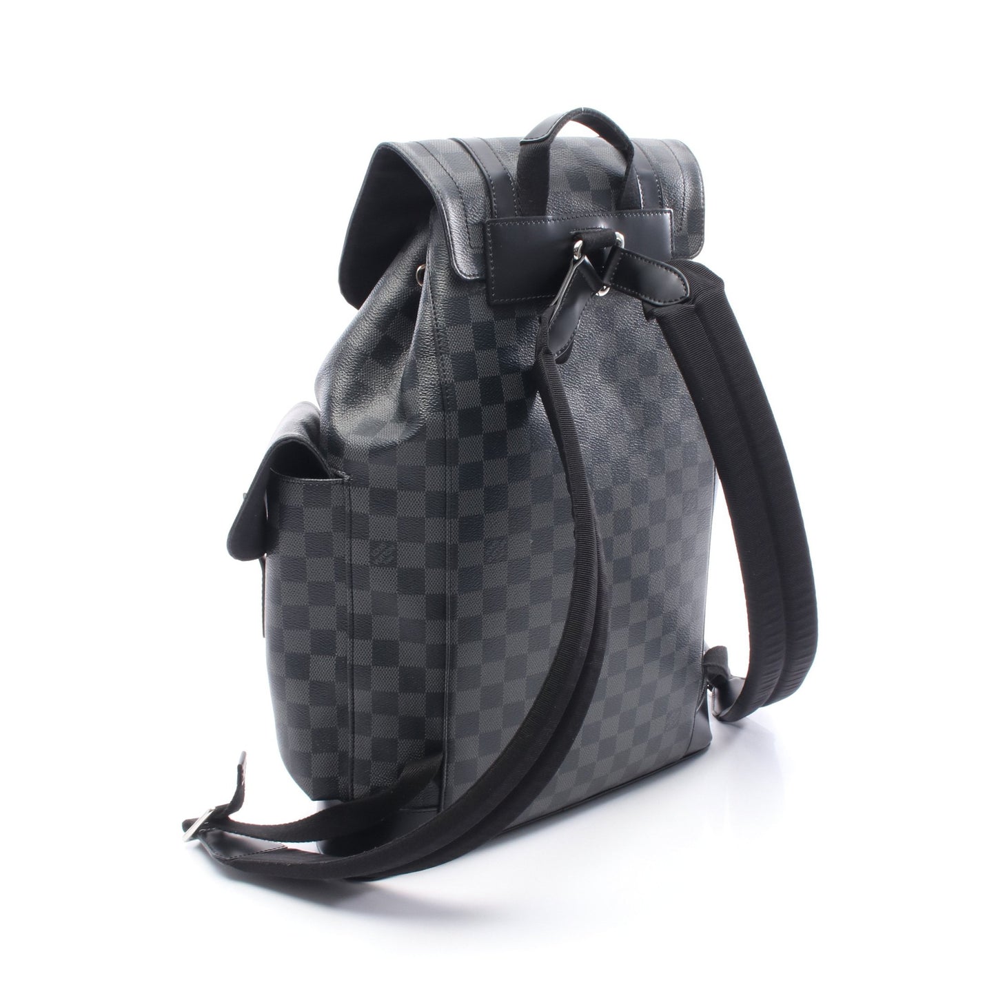 クリストファーPM ダミエグラフィット バックパック リュックサック PVC レザー ブラック ルイヴィトン バッグ LOUIS VUITTON