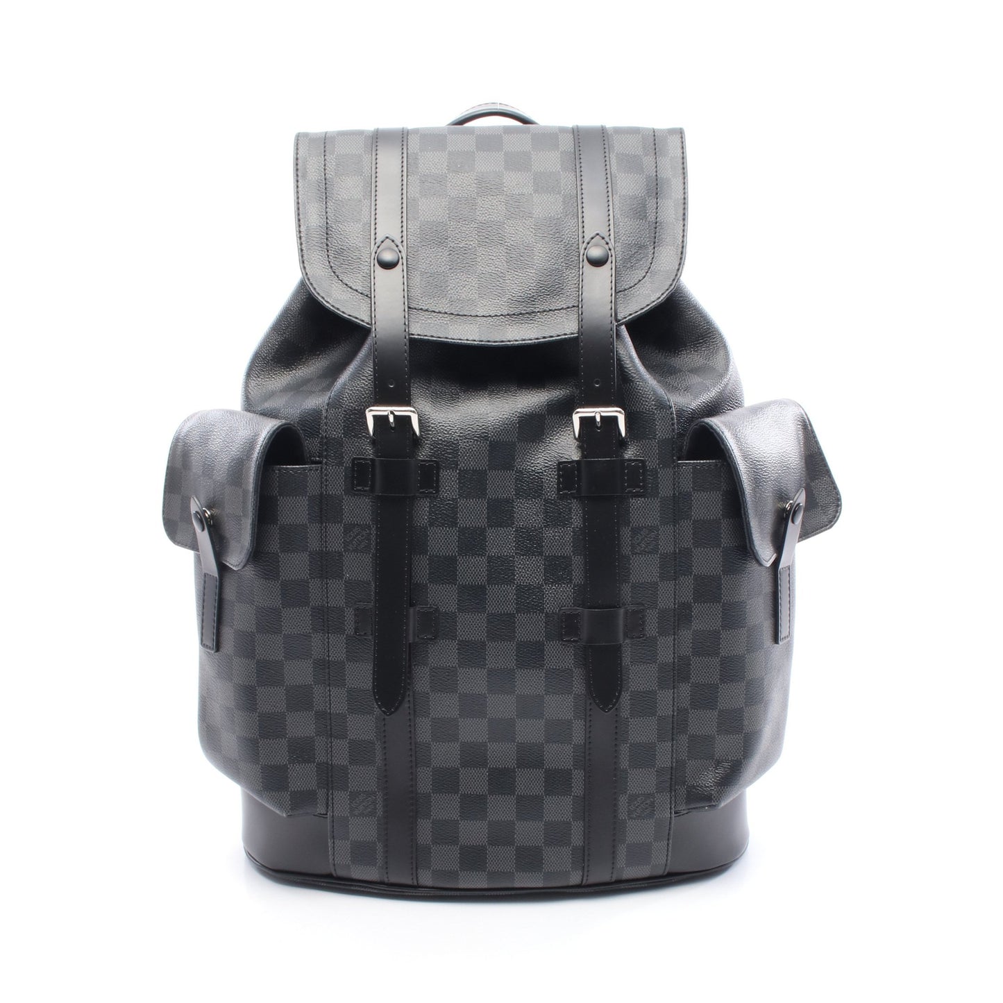 クリストファーPM ダミエグラフィット バックパック リュックサック PVC レザー ブラック ルイヴィトン バッグ LOUIS VUITTON