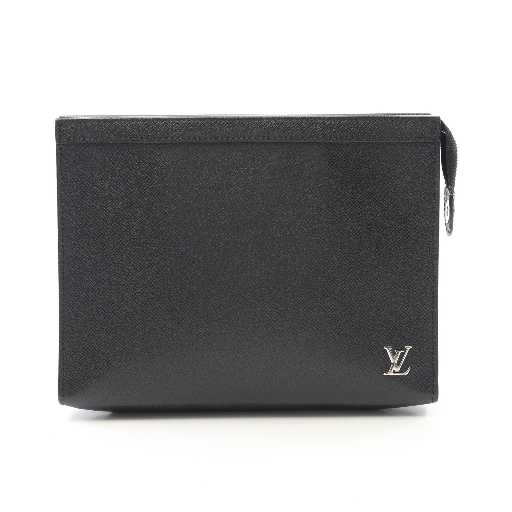 ポシェット ヴォワヤージュ タイガ ノワール クラッチバッグ レザー ブラック ルイヴィトン バッグ LOUIS VUITTON