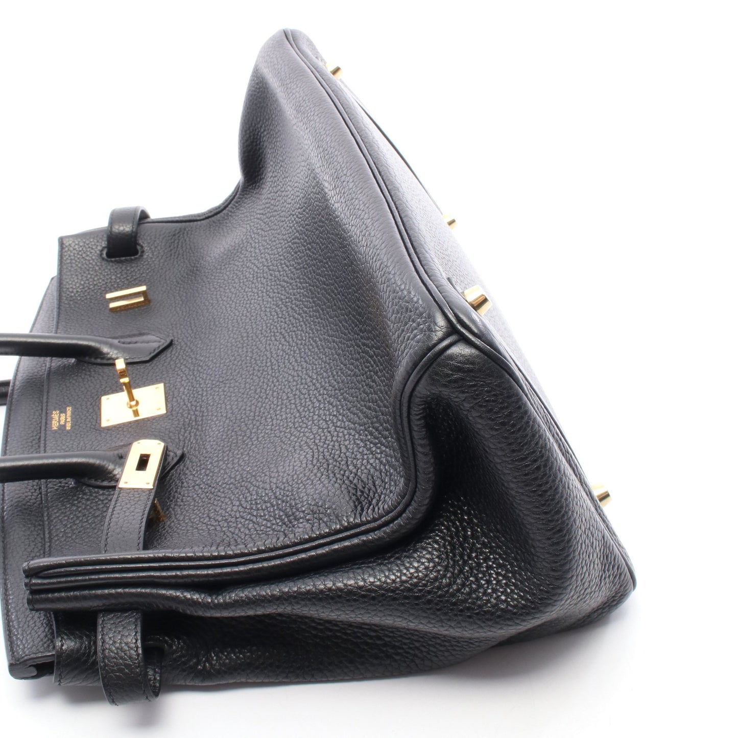 バーキン35 ハンドバッグ トゴ ブラック ゴールド金具 □Q刻印 エルメス バッグ HERMES
