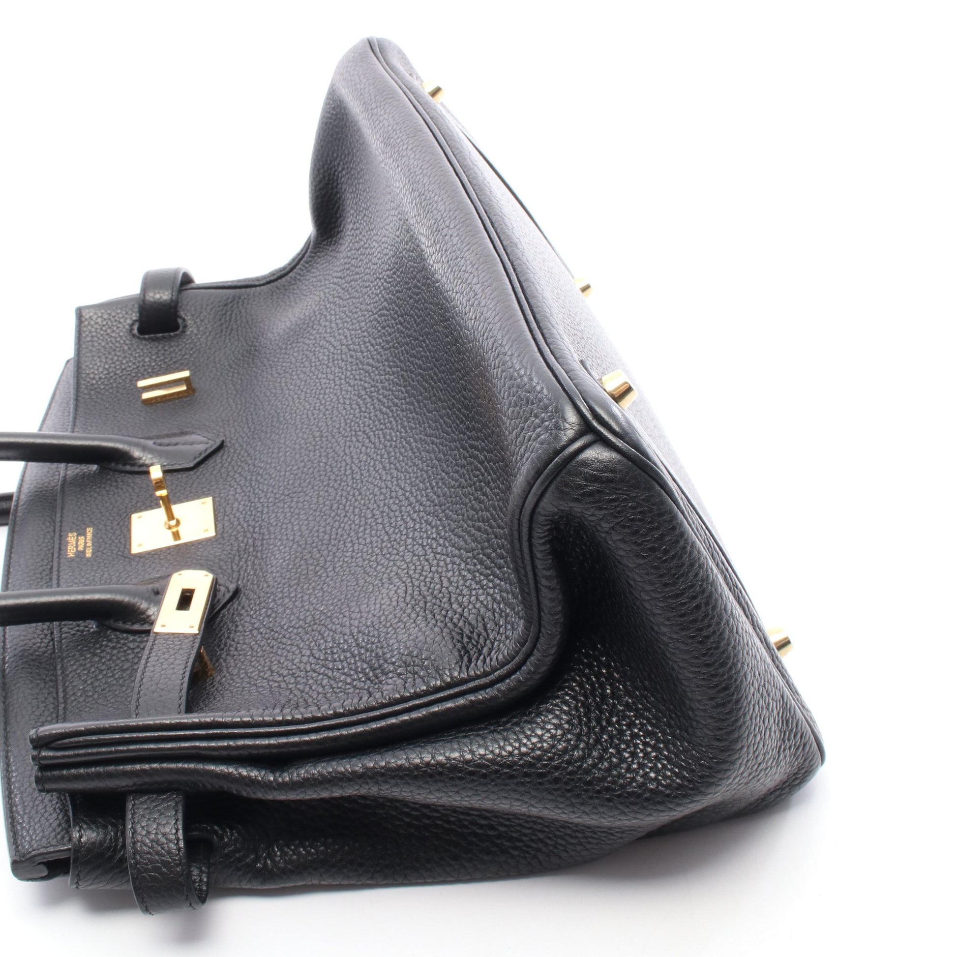 バーキン35 ハンドバッグ トゴ ブラック ゴールド金具 □Q刻印 エルメス バッグ HERMES