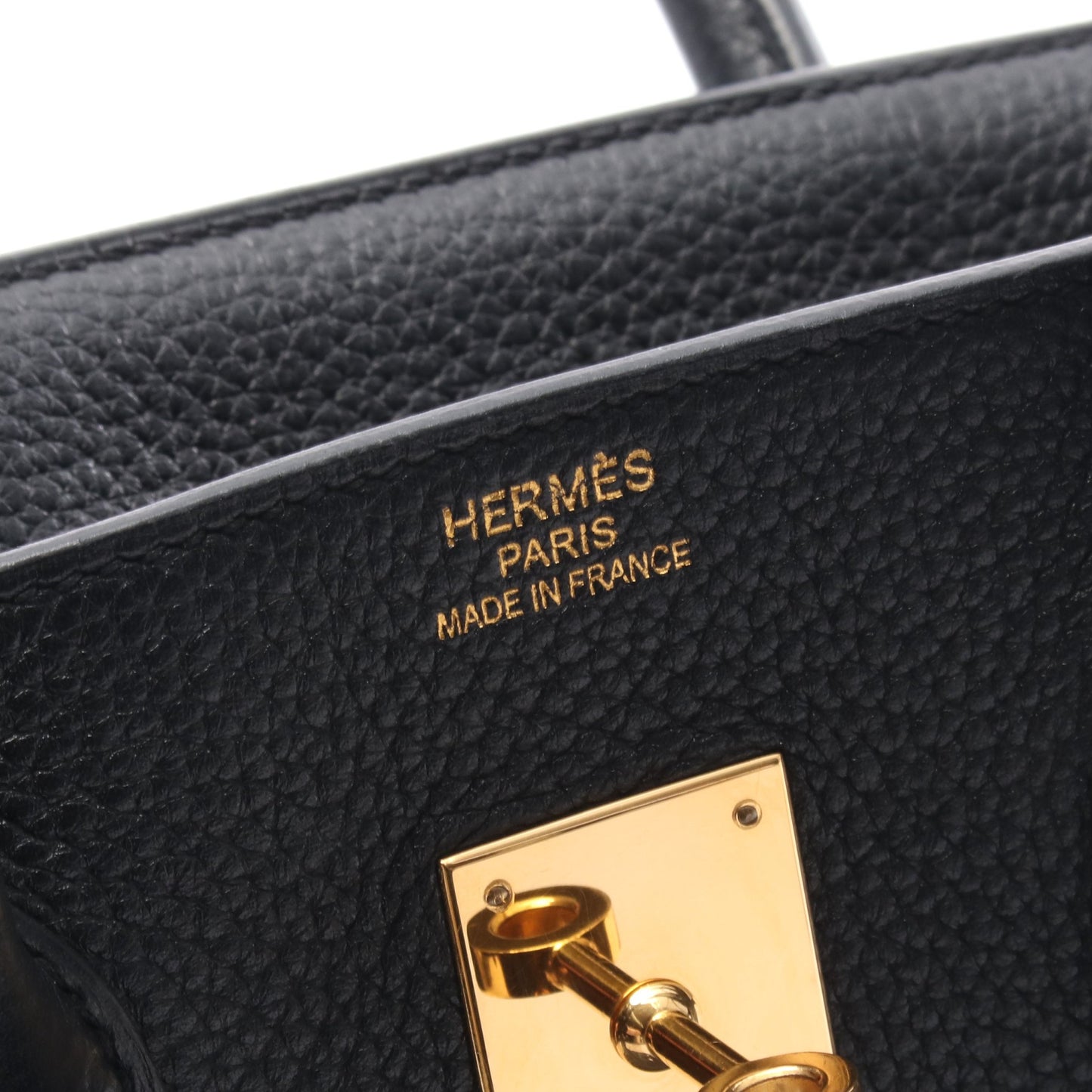 バーキン35 ハンドバッグ トゴ ブラック ゴールド金具 □Q刻印 エルメス バッグ HERMES