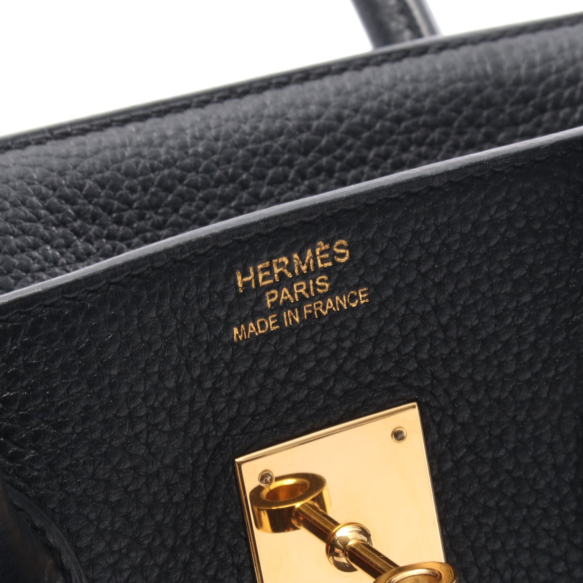 バーキン35 ハンドバッグ トゴ ブラック ゴールド金具 □Q刻印 エルメス バッグ HERMES