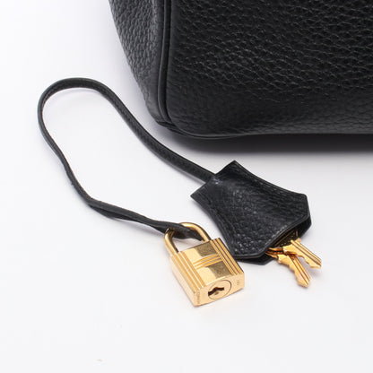 バーキン35 ハンドバッグ トゴ ブラック ゴールド金具 □Q刻印 エルメス バッグ HERMES