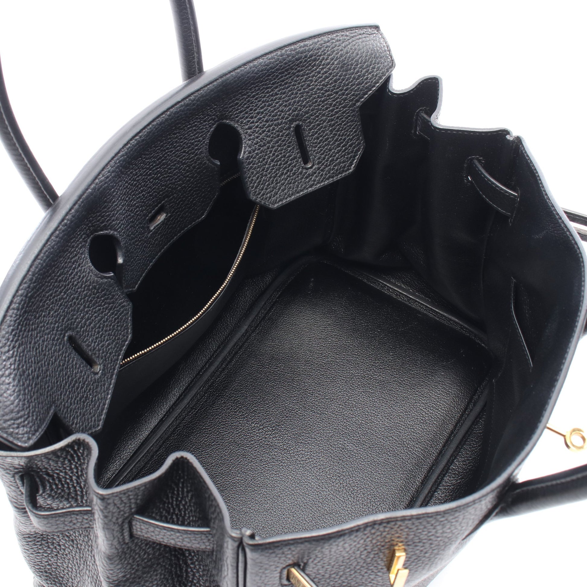 バーキン35 ハンドバッグ トゴ ブラック ゴールド金具 □Q刻印 エルメス バッグ HERMES