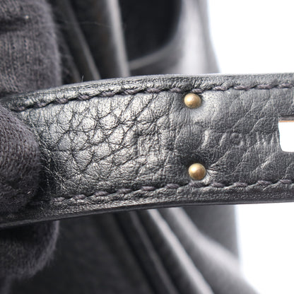 バーキン35 ハンドバッグ トゴ ブラック ゴールド金具 □Q刻印 エルメス バッグ HERMES
