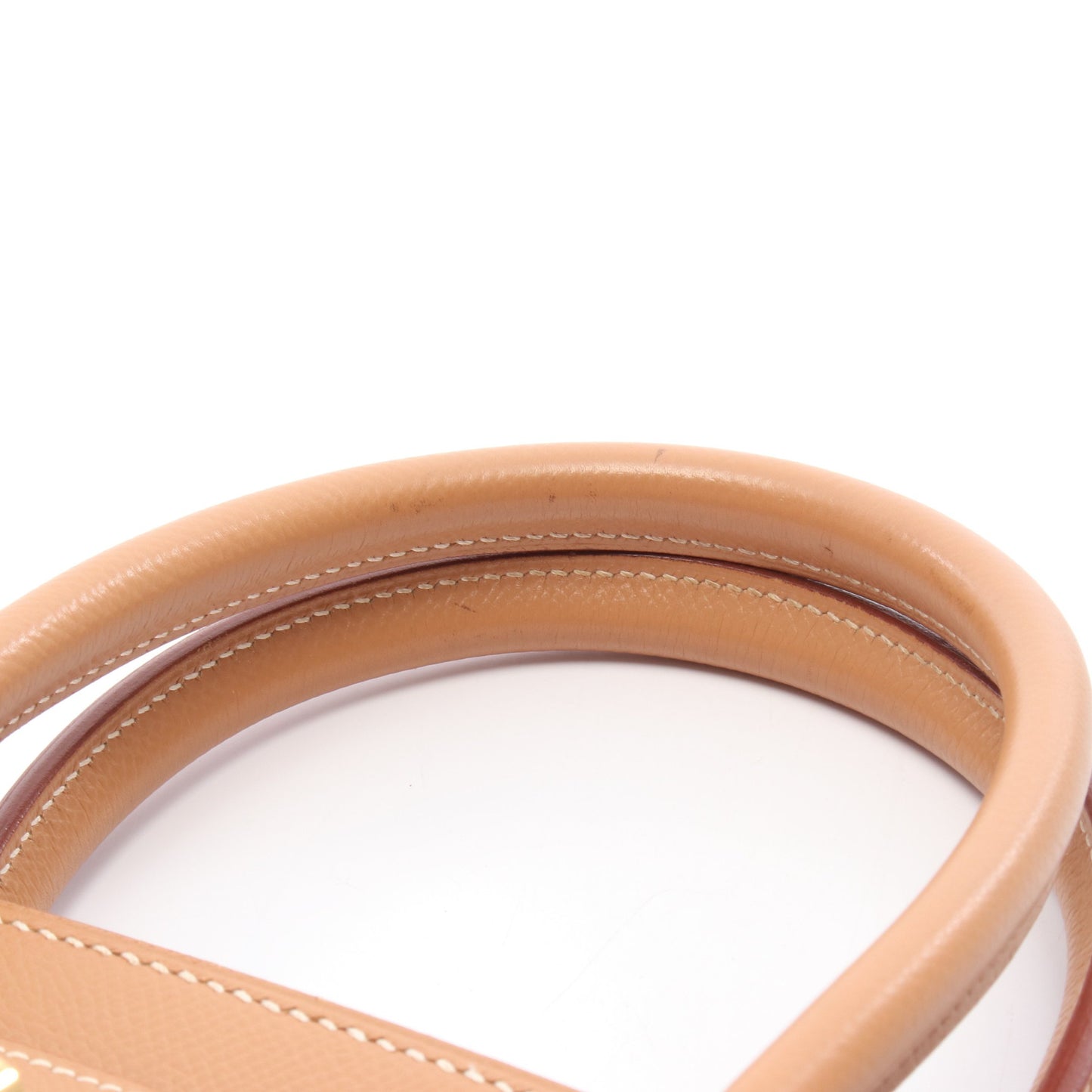 バーキン35 ナチュラル ハンドバッグ クシュベル ライトブラウン ゴールド金具 □C刻印 エルメス バッグ HERMES