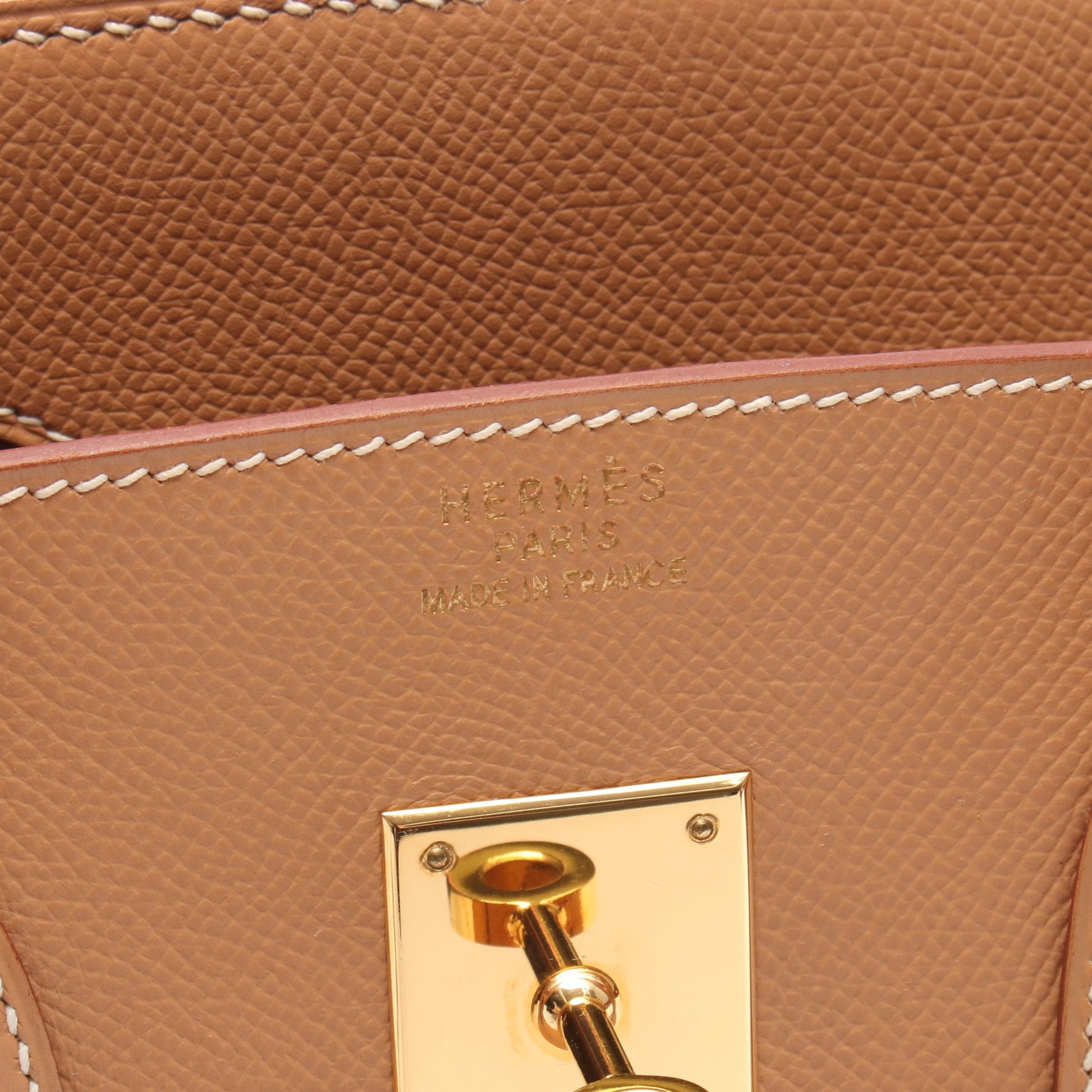 バーキン35 ナチュラル ハンドバッグ クシュベル ライトブラウン ゴールド金具 □C刻印 エルメス バッグ HERMES