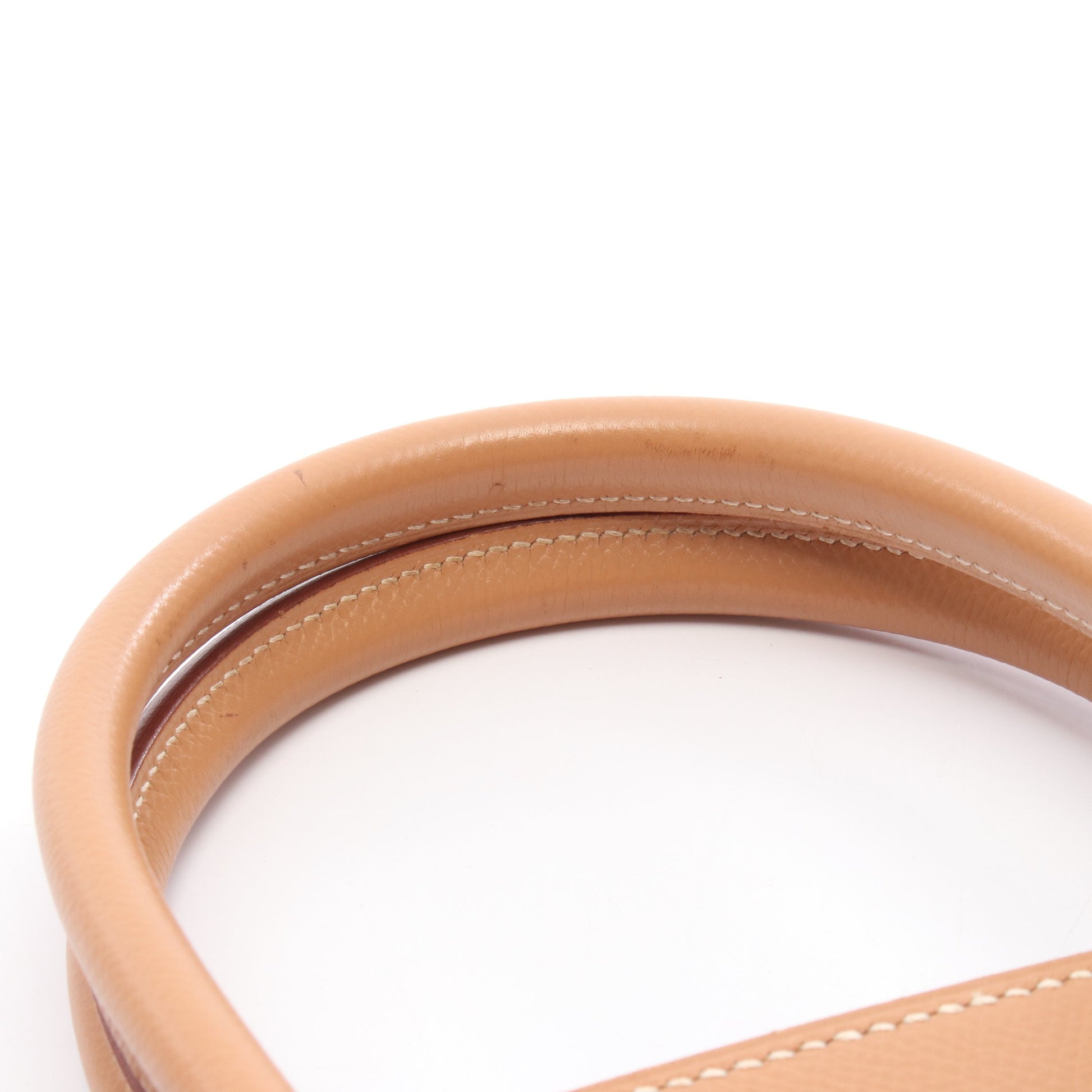 バーキン35 ナチュラル ハンドバッグ クシュベル ライトブラウン ゴールド金具 □C刻印 エルメス バッグ HERMES