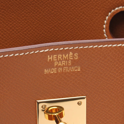 バーキン35 ハンドバッグ ヴォーエプソン ブラウン ゴールド金具 □J刻印 エルメス バッグ HERMES
