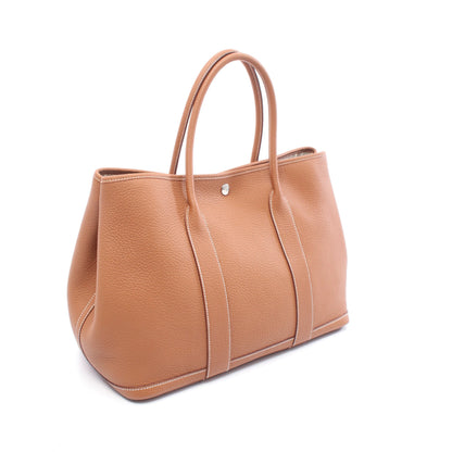 ガーデンパーティPM ハンドバッグ トートバッグ ネゴンダ ブラウン シルバー金具 D刻印 エルメス バッグ HERMES