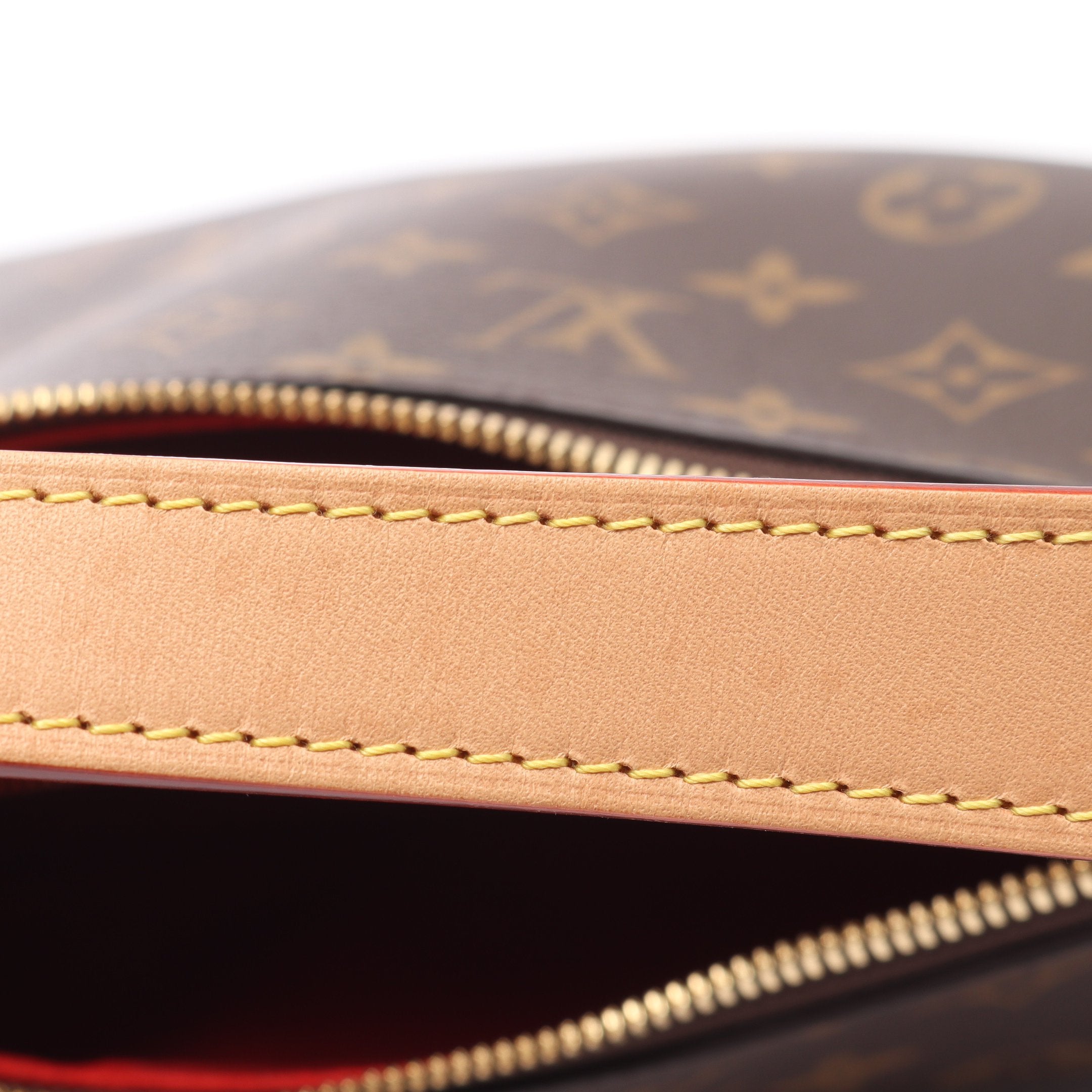 スラウチィ PM モノグラム ワンショルダーバッグ PVC レザー ブラウン