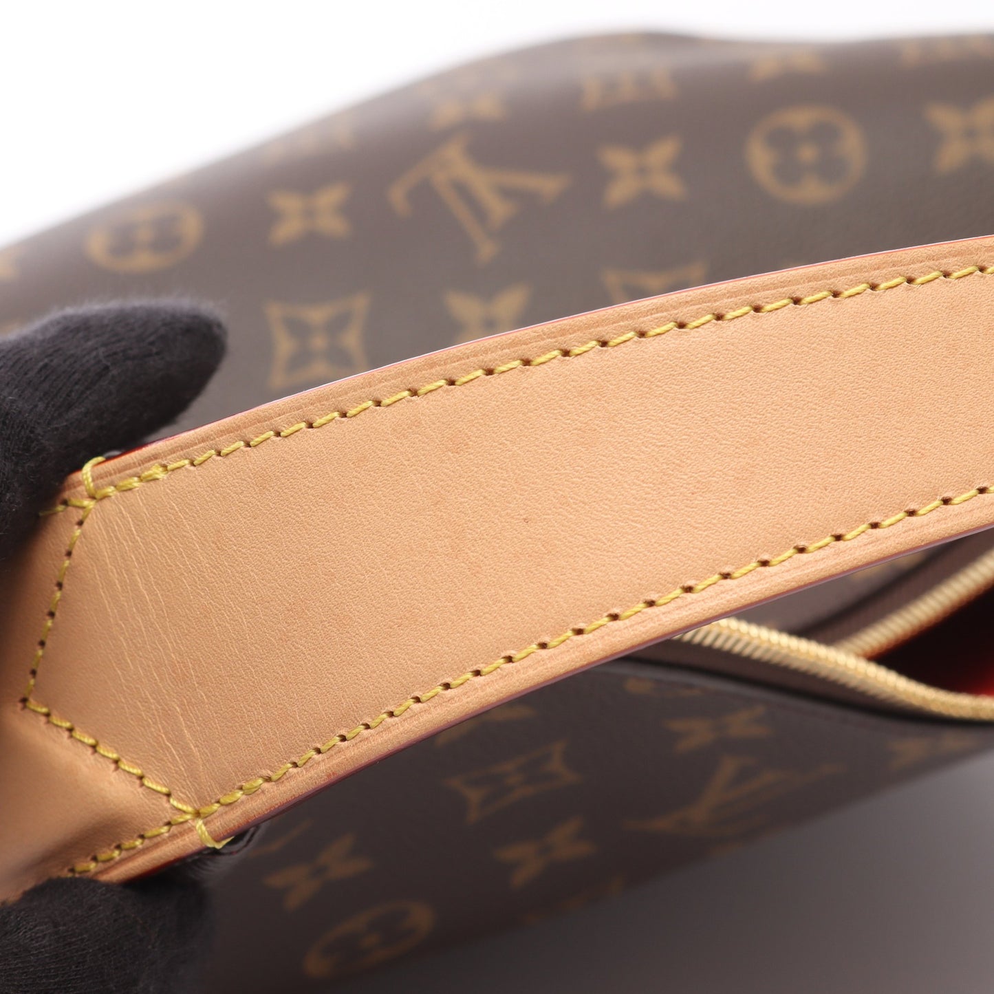 スラウチィ PM モノグラム ワンショルダーバッグ PVC レザー ブラウン ルイヴィトン バッグ LOUIS VUITTON
