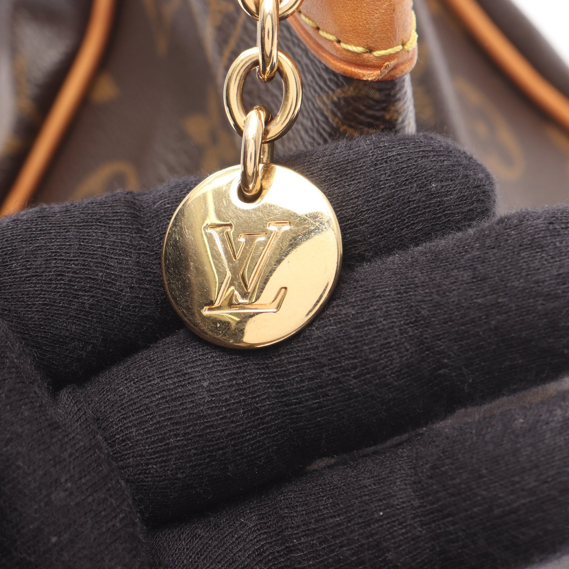 ティヴォリGM モノグラム ハンドバッグ PVC レザー ブラウン ルイヴィトン バッグ LOUIS VUITTON