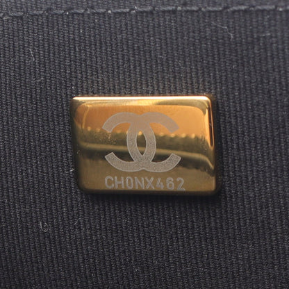 マトラッセ チェーンショルダーバッグ ラムスキン ブラック アンティークゴールド金具 2WAY シャネル バッグ CHANEL