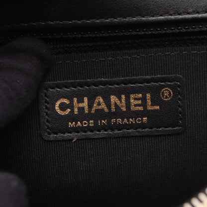 マトラッセ チェーンショルダーバッグ ラムスキン ブラック アンティークゴールド金具 2WAY シャネル バッグ CHANEL