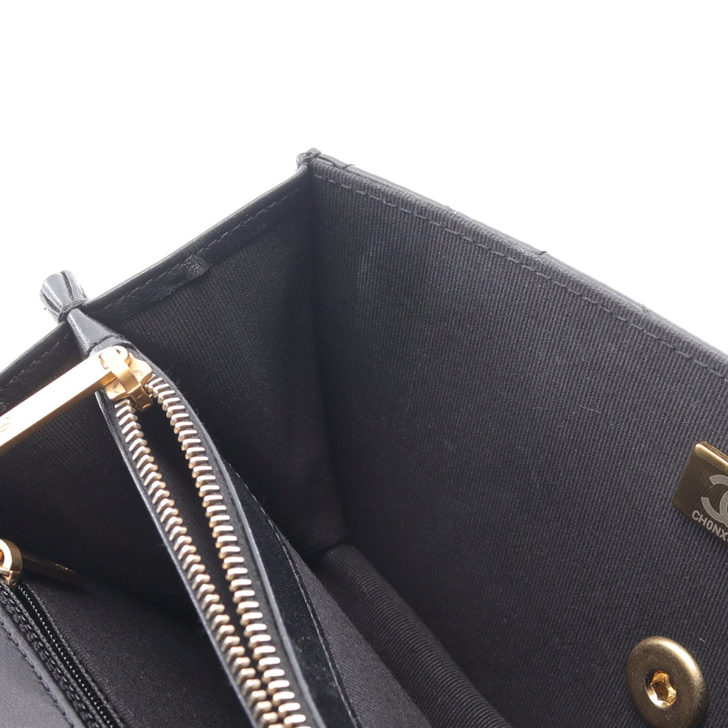マトラッセ チェーンショルダーバッグ ラムスキン ブラック アンティークゴールド金具 2WAY シャネル バッグ CHANEL