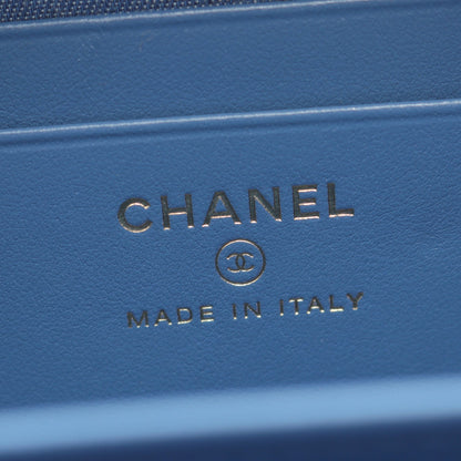 マトラッセ チェーンショルダーバッグ デニム ブルー ゴールド金具 シャネル バッグ CHANEL