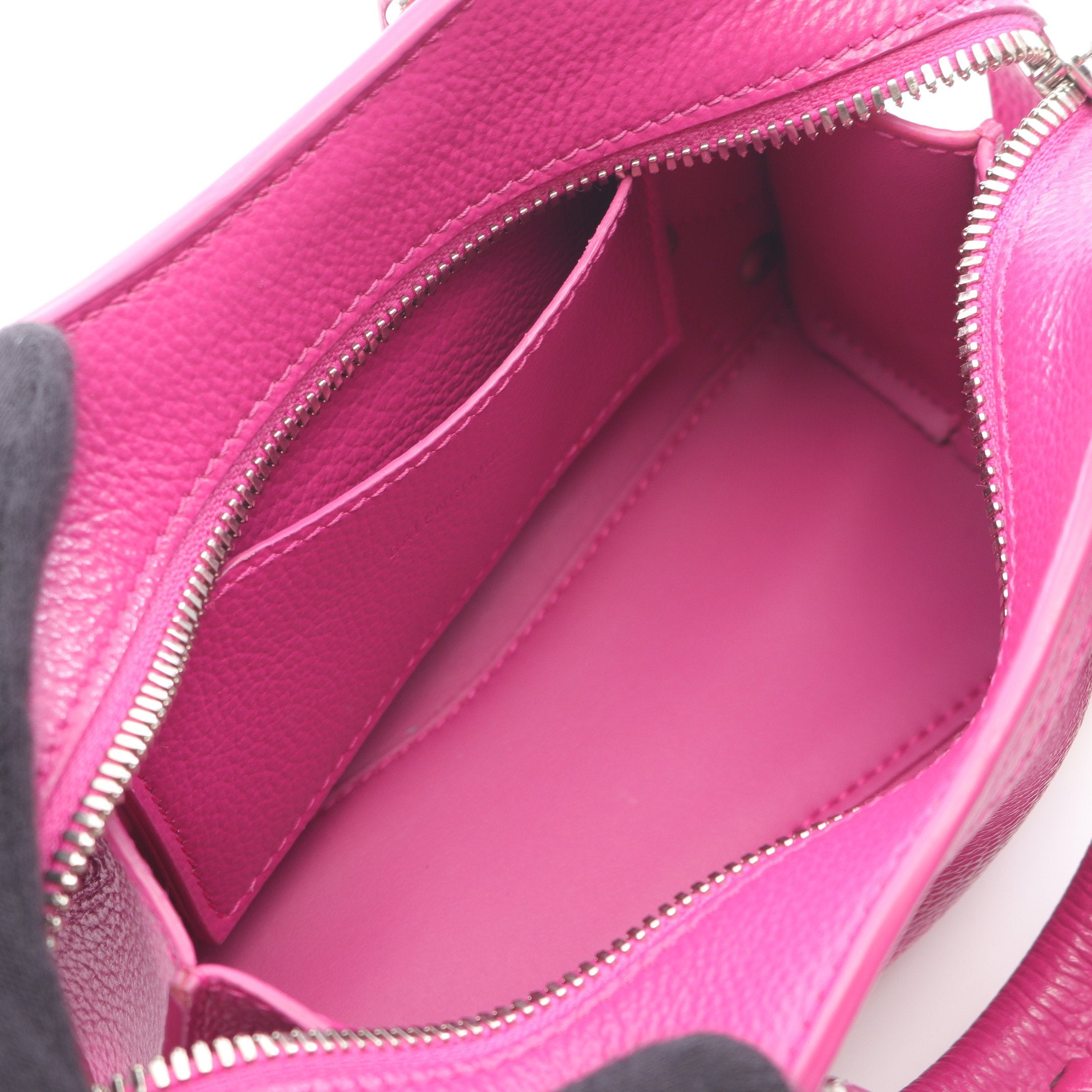 ネオ クラシック ナノ ハンドバッグ レザー ピンクパープル 2WAY