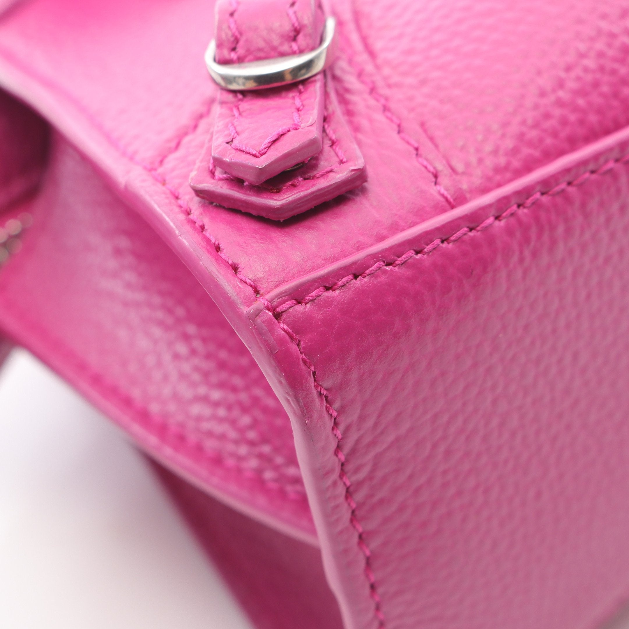 ネオ クラシック ナノ ハンドバッグ レザー ピンクパープル 2WAY