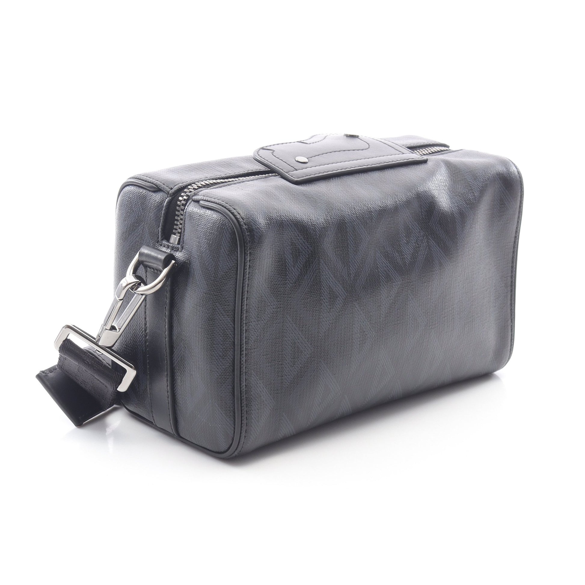 CDダイヤモンド ランゴ 22 ショルダーバッグ PVC レザー ブラック  