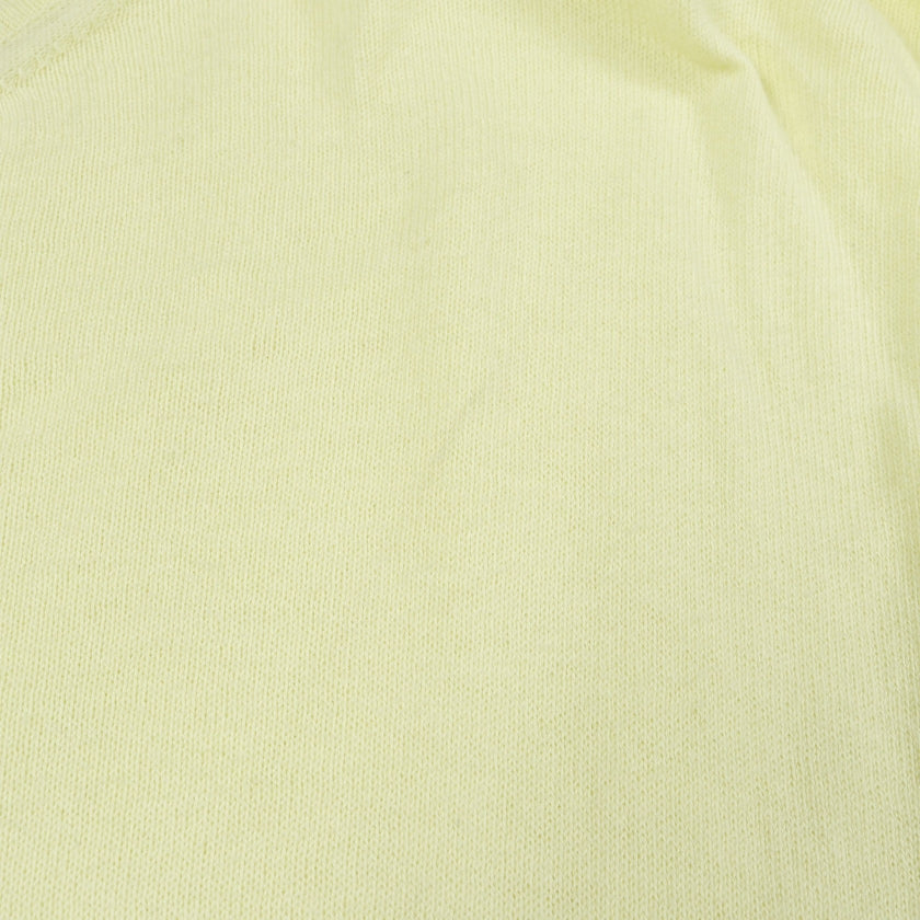 シェーヌダンクル ニット クルーネック コットン ライトイエロー エルメス トップス HERMES