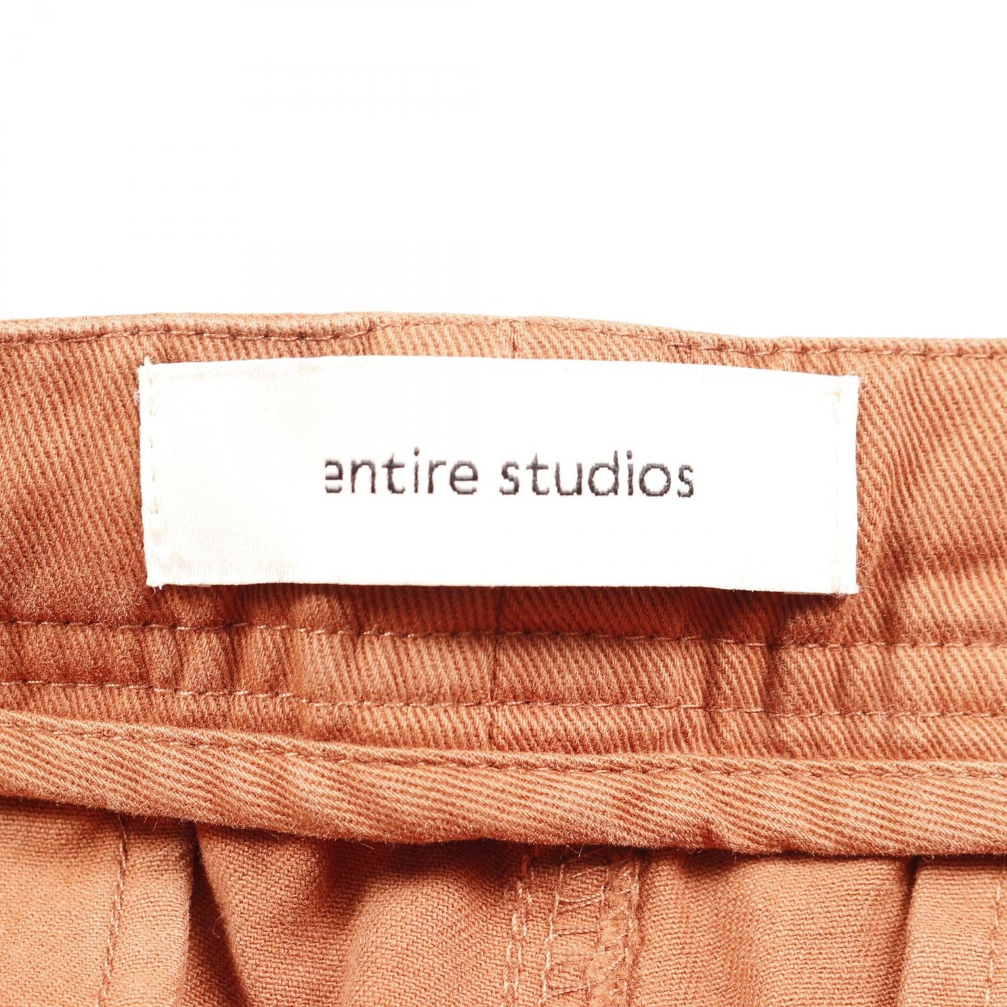 BARREN CARGO カーゴパンツ コットン ブラウン USED加工 エンタイアスタジオ ボトムス ENTIRE STUDIOS