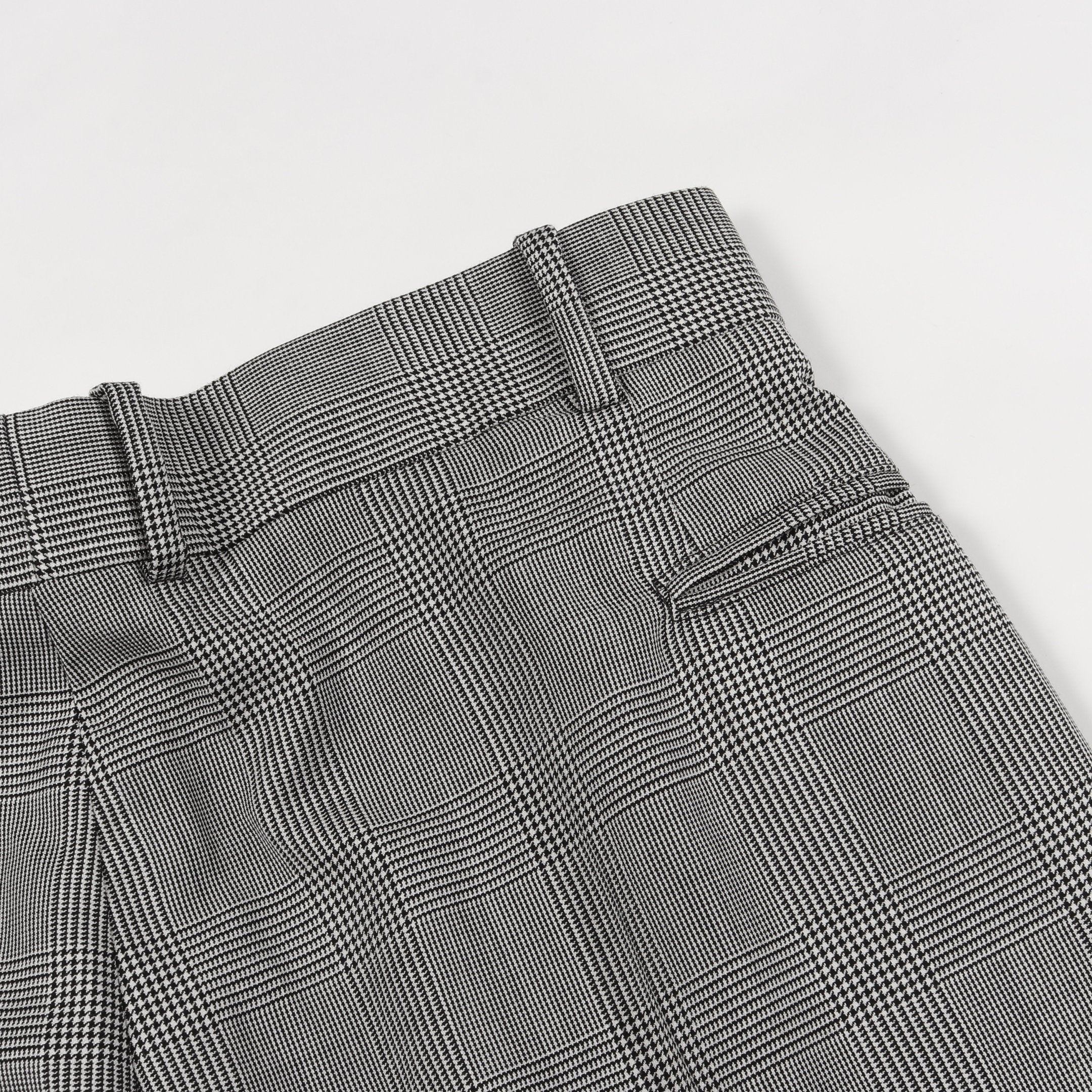 HED MAYNER グレンチェックパンツ ヘビー ウール ギャバジン パンツ グレンチェック ウール グレー