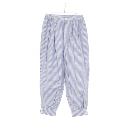 ペーパータッチ オックスフォード パンツ ストライプ コットン ブルー ヘドメイナー ボトムス HED MAYNER
