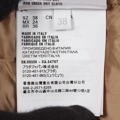 ブルゾン チェック コットン ベージュ ブラック ライトブラウン ミュウミュウ アウター miu miu