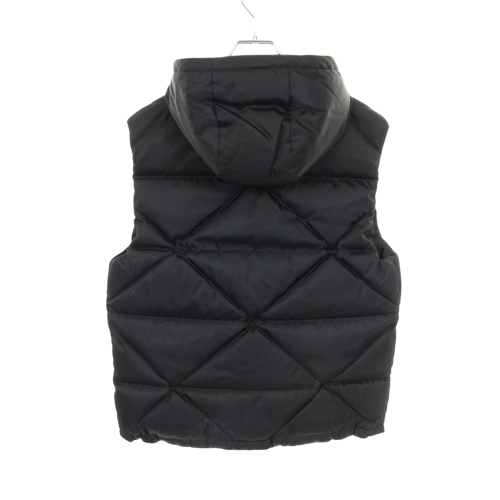 Re-Nylon ダウンベスト ナイロン ブラック フード付き プラダ – RECLO 