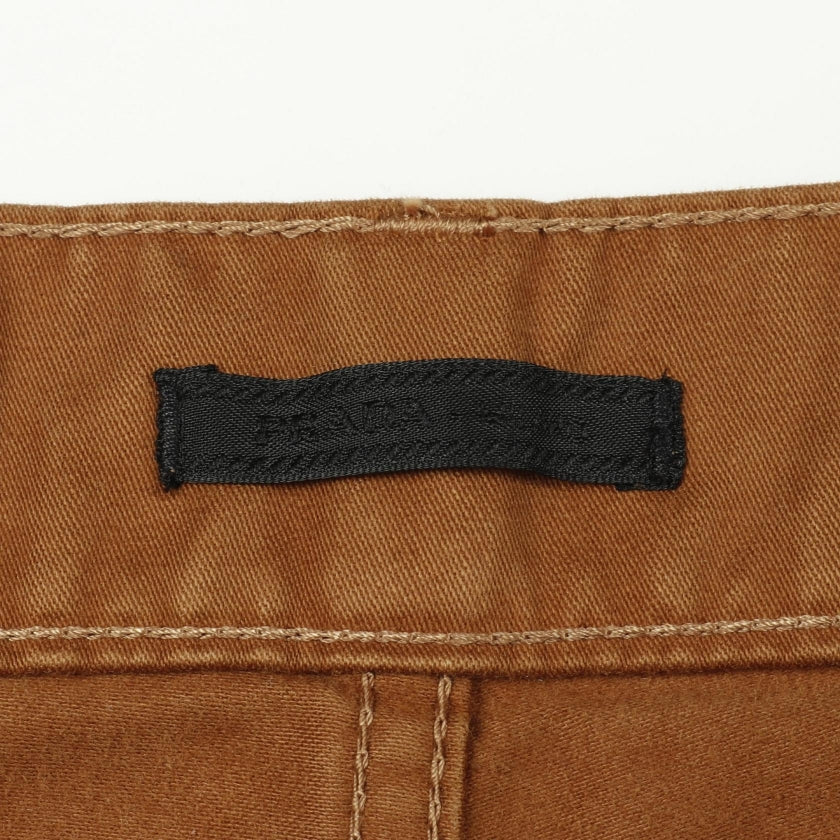 モールスキン パンツ コットン ブラウン プラダ ボトムス PRADA