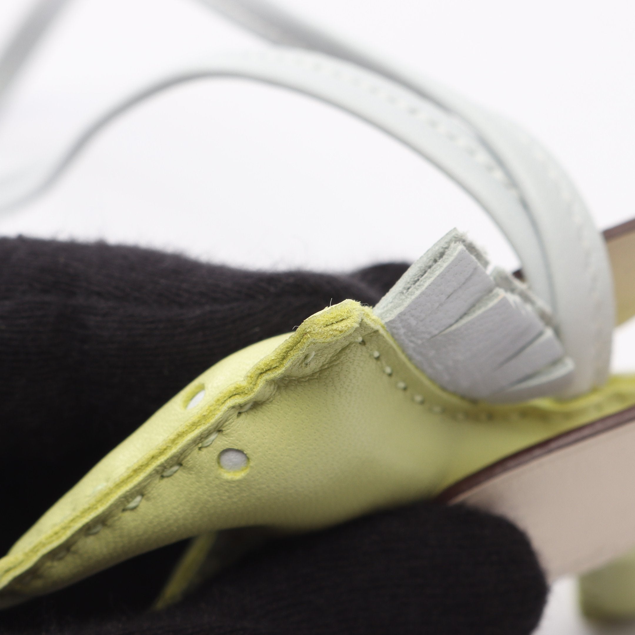 HERMES エルメス ロデオPM チャーム ブルー×イエロー×グリーン