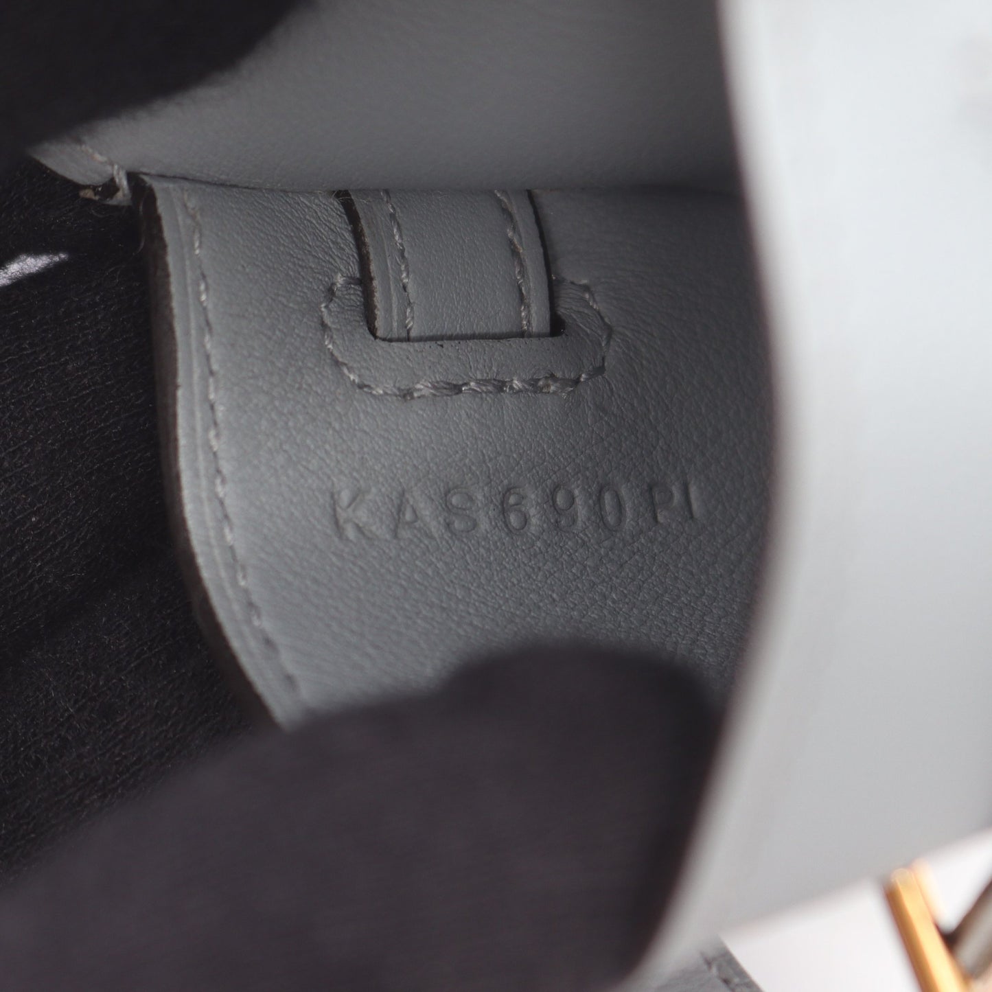 ケリーフェスティバル ブルーグラシエ バッグチャーム ヴォースイフト グレー ゴールド金具 K刻印 エルメス 財布・小物 HERMES