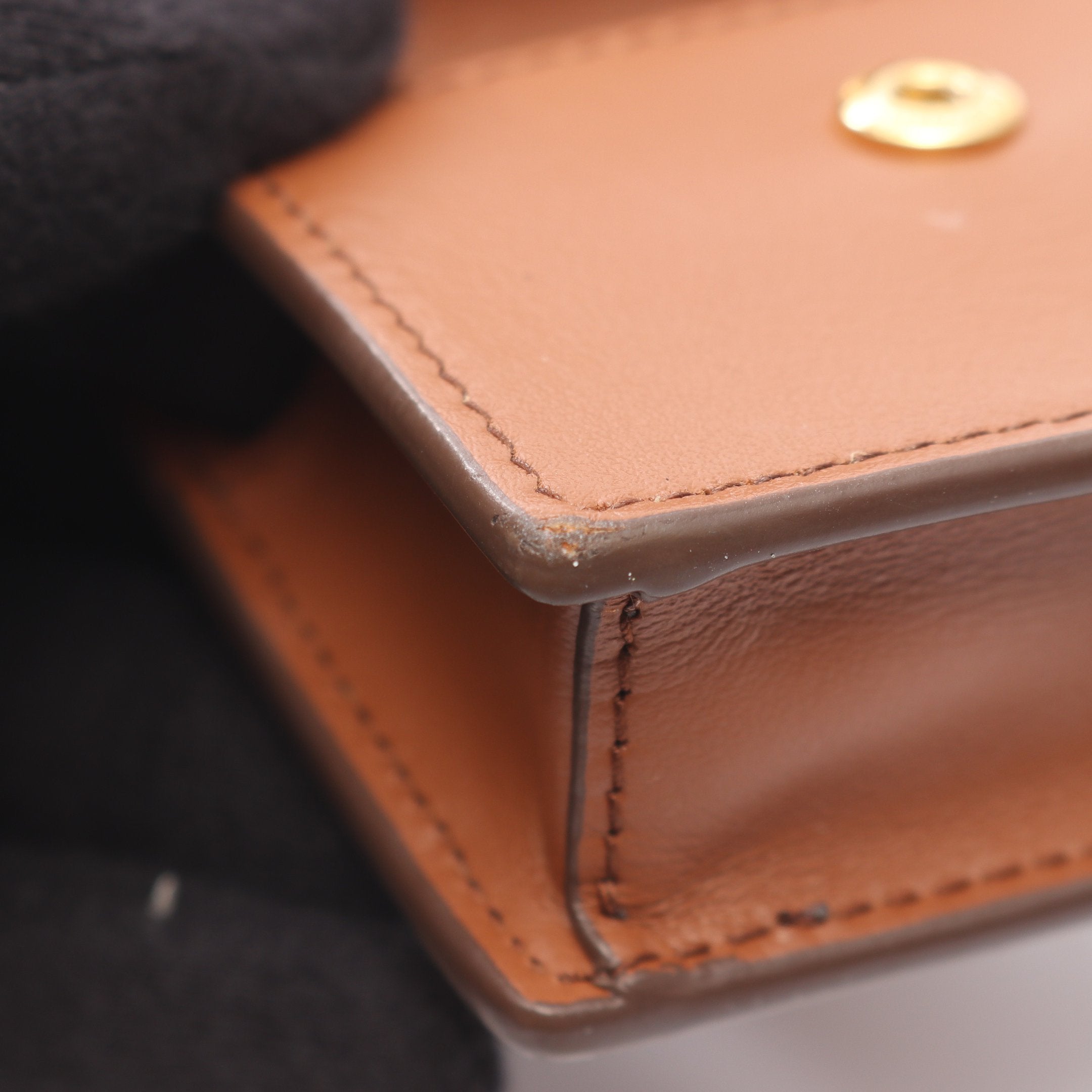 トリック バッグチャーム レザー コード ブラウン グリーン