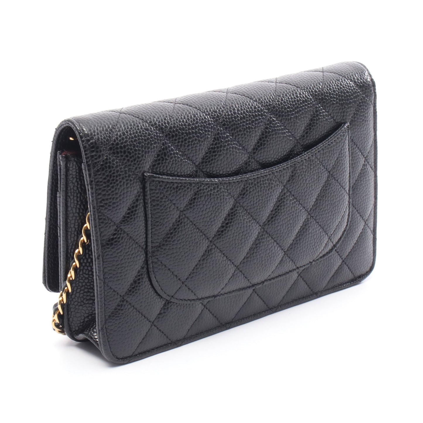 マトラッセ チェーンウォレット キャビアスキン ブラック ゴールド金具 シャネル バッグ CHANEL