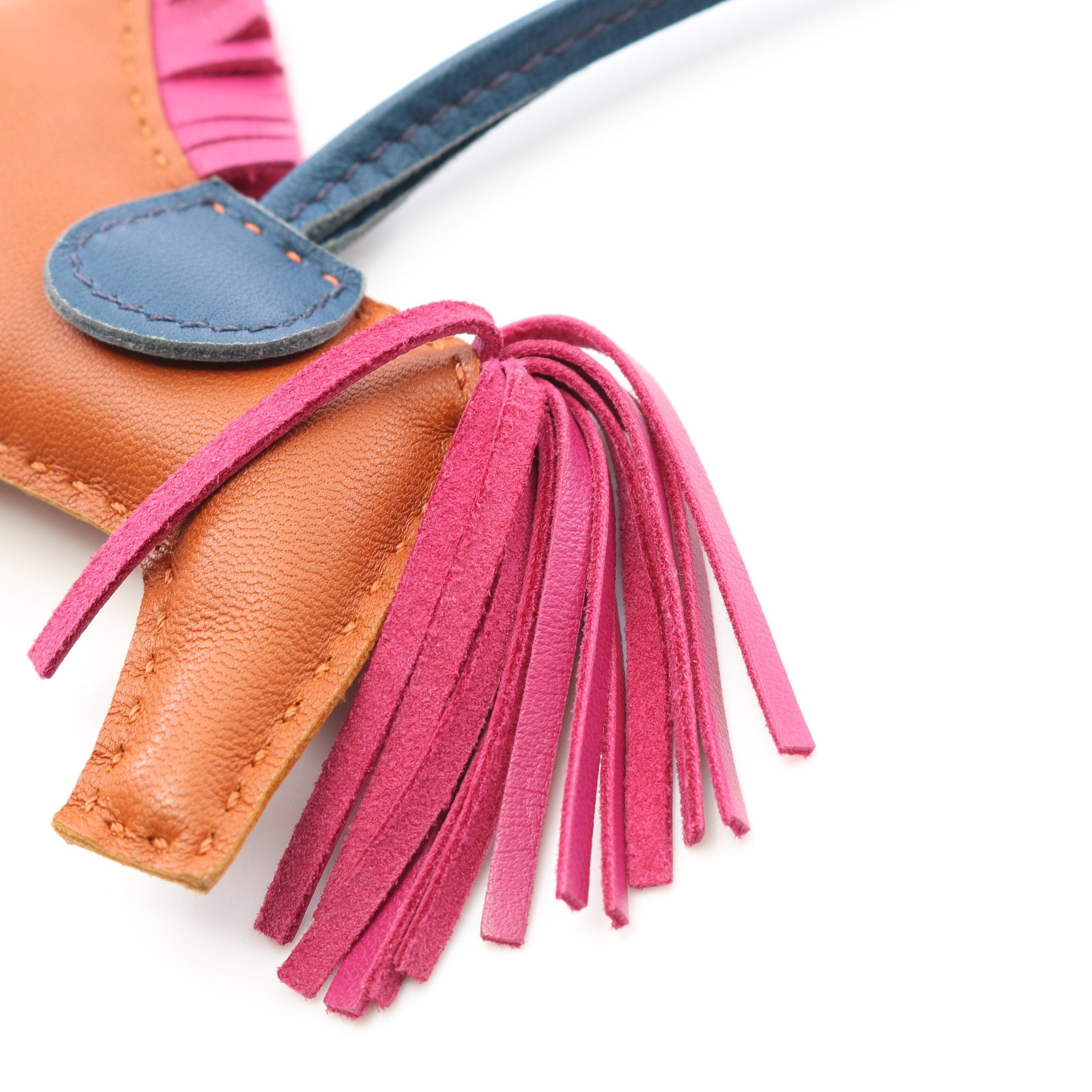 HERMES バッグチャーム ロデオ ローズパープルPM エルメス HERMES