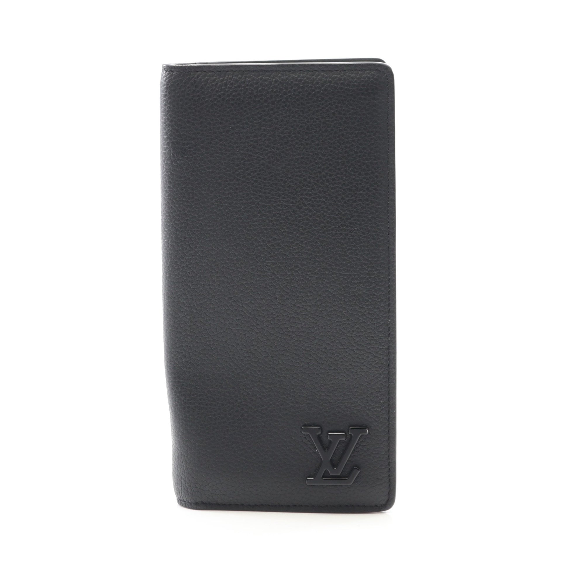 ポルトフォイユブラザ アエログラム 二つ折り長財布 レザー ブラック ルイヴィトン 財布・小物 LOUIS VUITTON