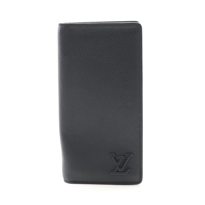 ポルトフォイユブラザ アエログラム 二つ折り長財布 レザー ブラック ルイヴィトン 財布・小物 LOUIS VUITTON