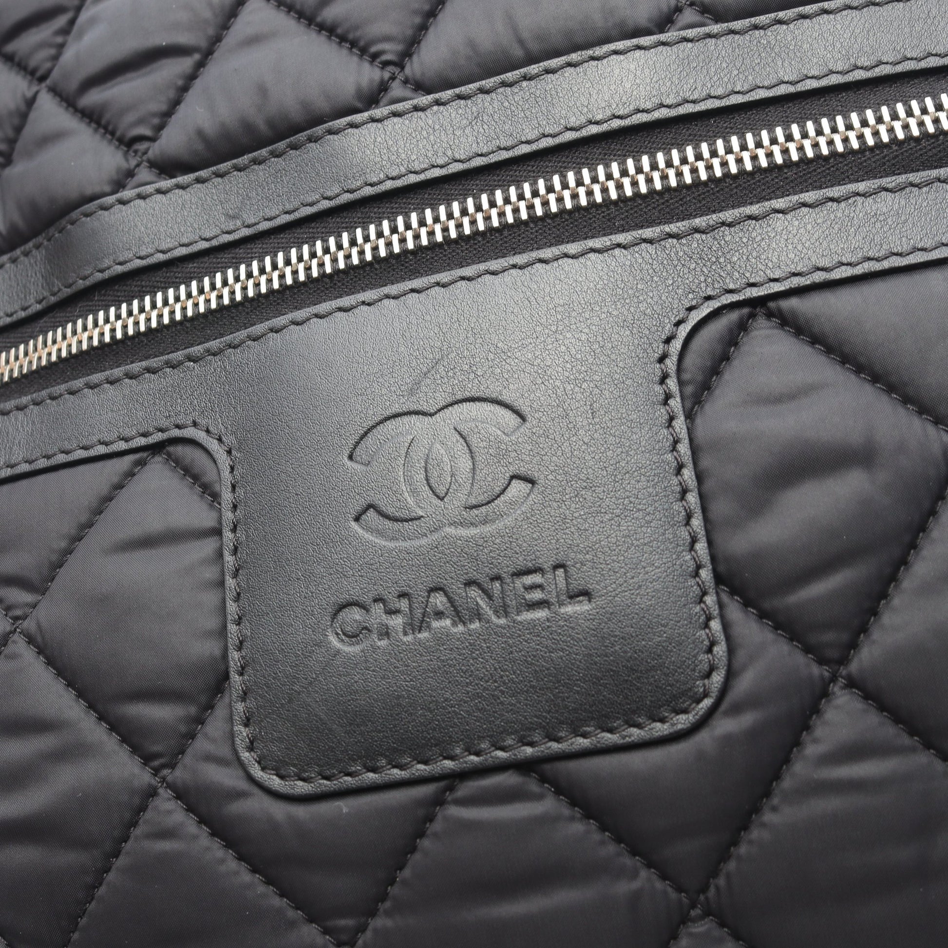 コココクーン バックパック リュックサック ナイロン レザー ブラック シルバー金具 シャネル バッグ CHANEL