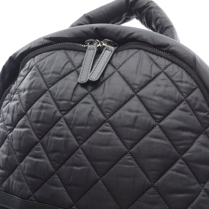 コココクーン バックパック リュックサック ナイロン レザー ブラック シルバー金具 シャネル バッグ CHANEL