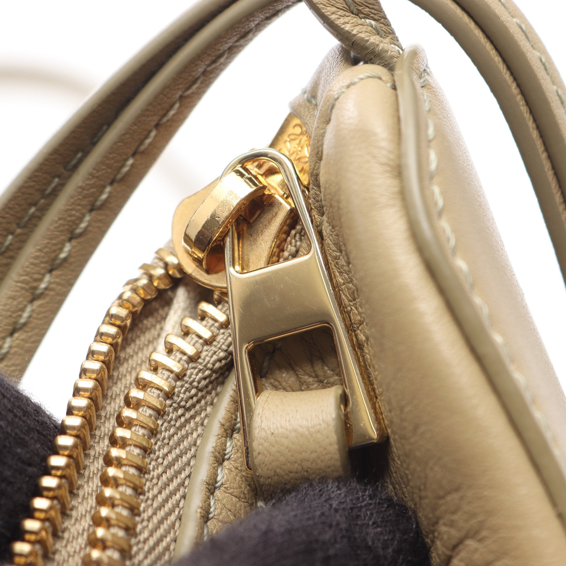 ハンモック ホーボーバッグ ミニ ショルダーバッグ レザー カーキ