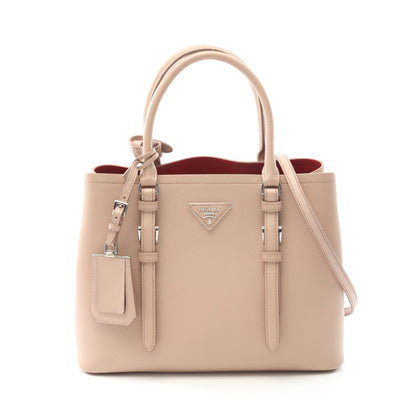SAFFIANO CUIR ハンドバッグ サフィアーノレザー ピンクベージュ 2WAY 