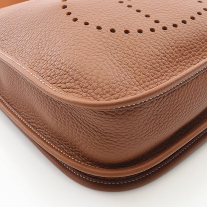 エヴリン 3 トロワ PM ゴールド ショルダーバッグ トリヨンクレマンス ライトブラウン シルバー金具 W刻印 エルメス バッグ HERMES