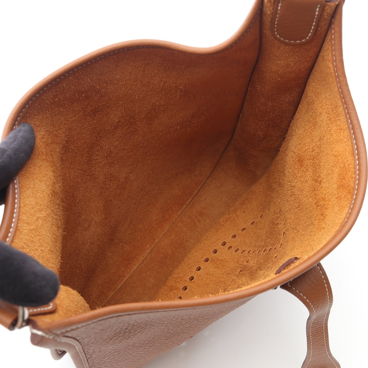 エヴリン 3 トロワ PM ゴールド ショルダーバッグ トリヨンクレマンス ライトブラウン シルバー金具 W刻印 エルメス バッグ HERMES