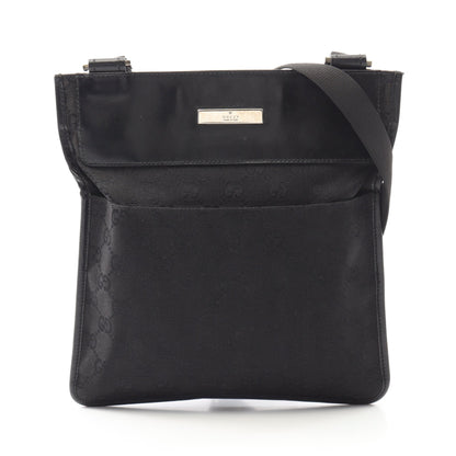 ショルダーバッグ キャンバス レザー ブラック グッチ バッグ GUCCI