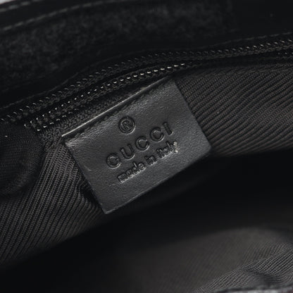 ショルダーバッグ キャンバス レザー ブラック グッチ バッグ GUCCI