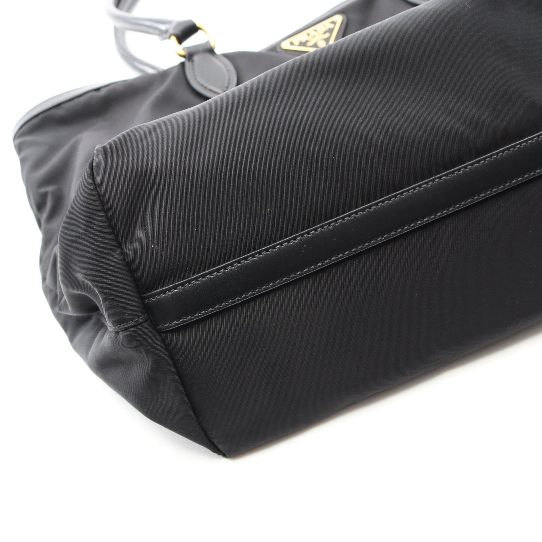 ショルダーバッグ トートバッグ ナイロン レザー ブラック プラダ – RECLO