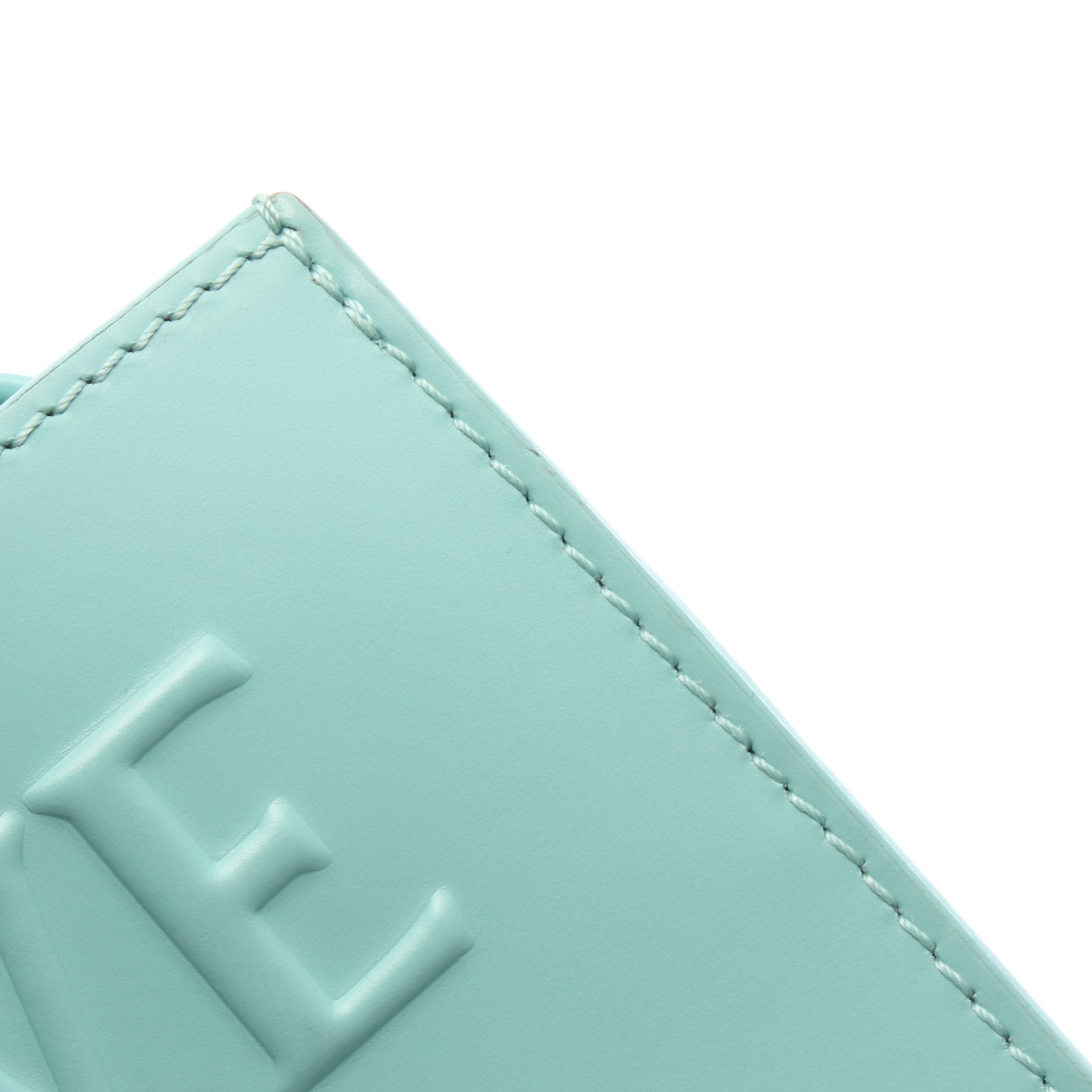 スタンダード A5 ハンドバッグ レザー ターコイズブルー 2WAY ロエベ