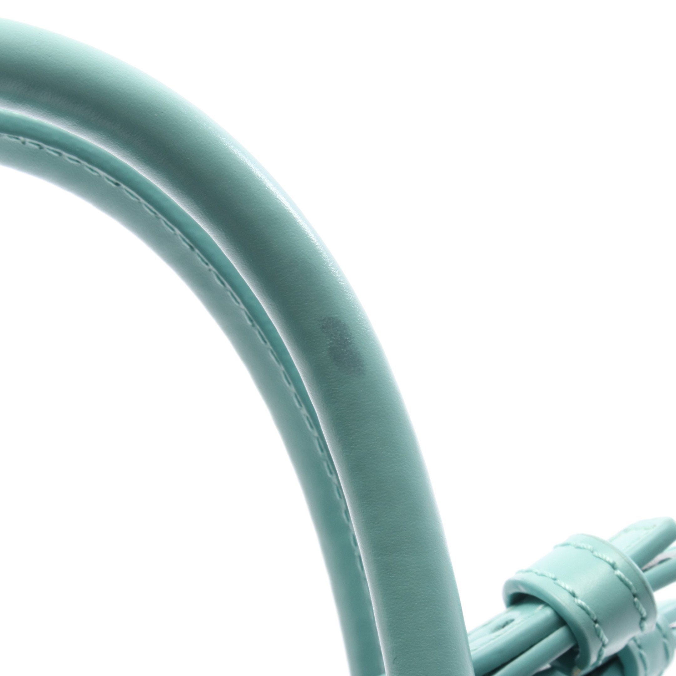 スタンダード A5 ハンドバッグ レザー ターコイズブルー 2WAY ロエベ